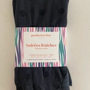 Gambettes Box Black Polka Dot Tights